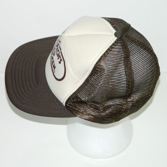 Vintage 1970's Church’s Fried Chicken Restaurant Snapback Baseball Cap Brown - Picture 4 of 13